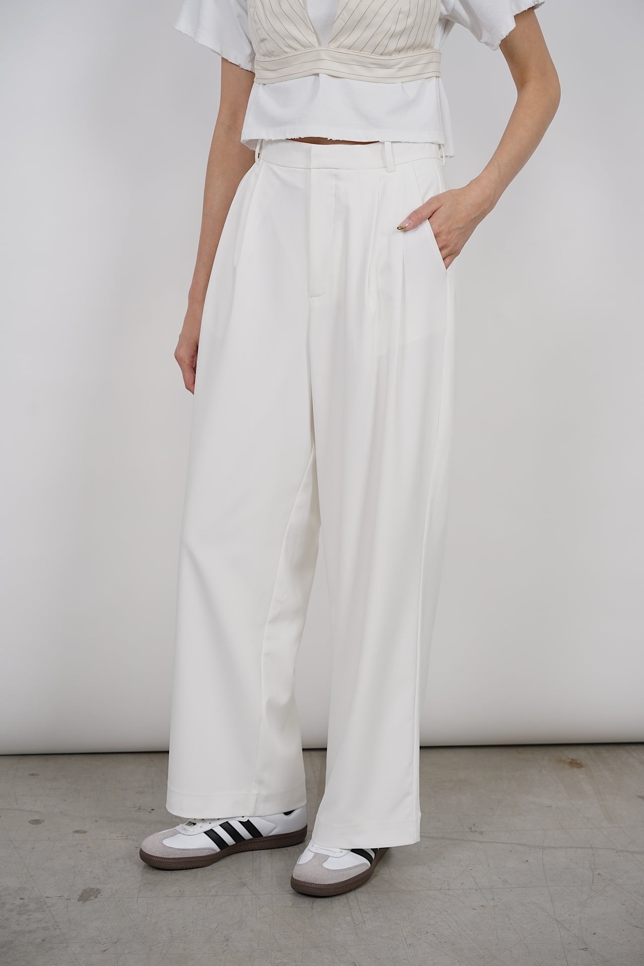 Elsie Pants in White