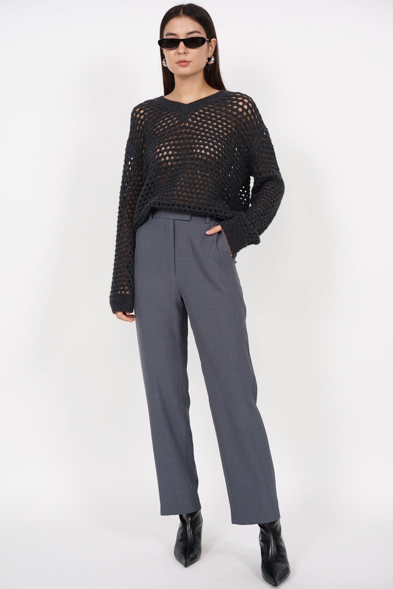 Hoshino Suit Pants in Gris