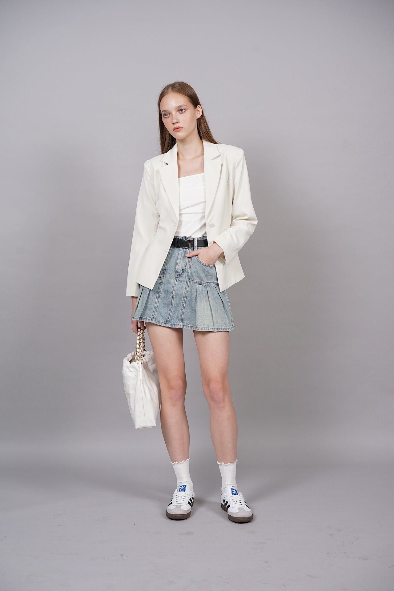 Tailored Blazer in Off White