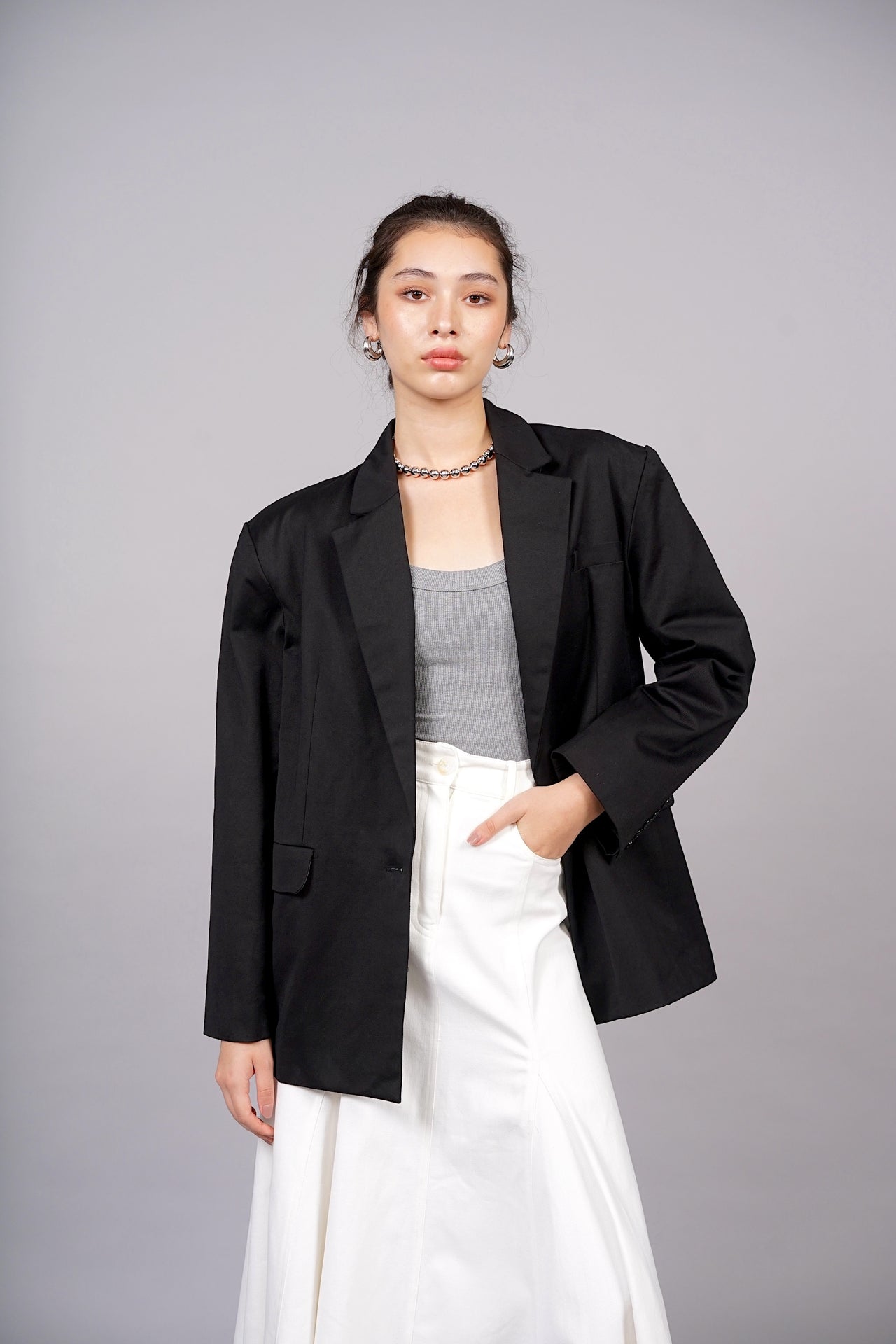 Belted Jacket in Black