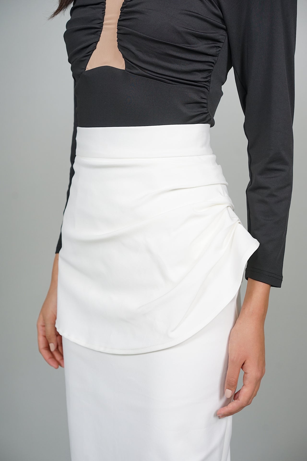 Orlene Midi Skirt in White