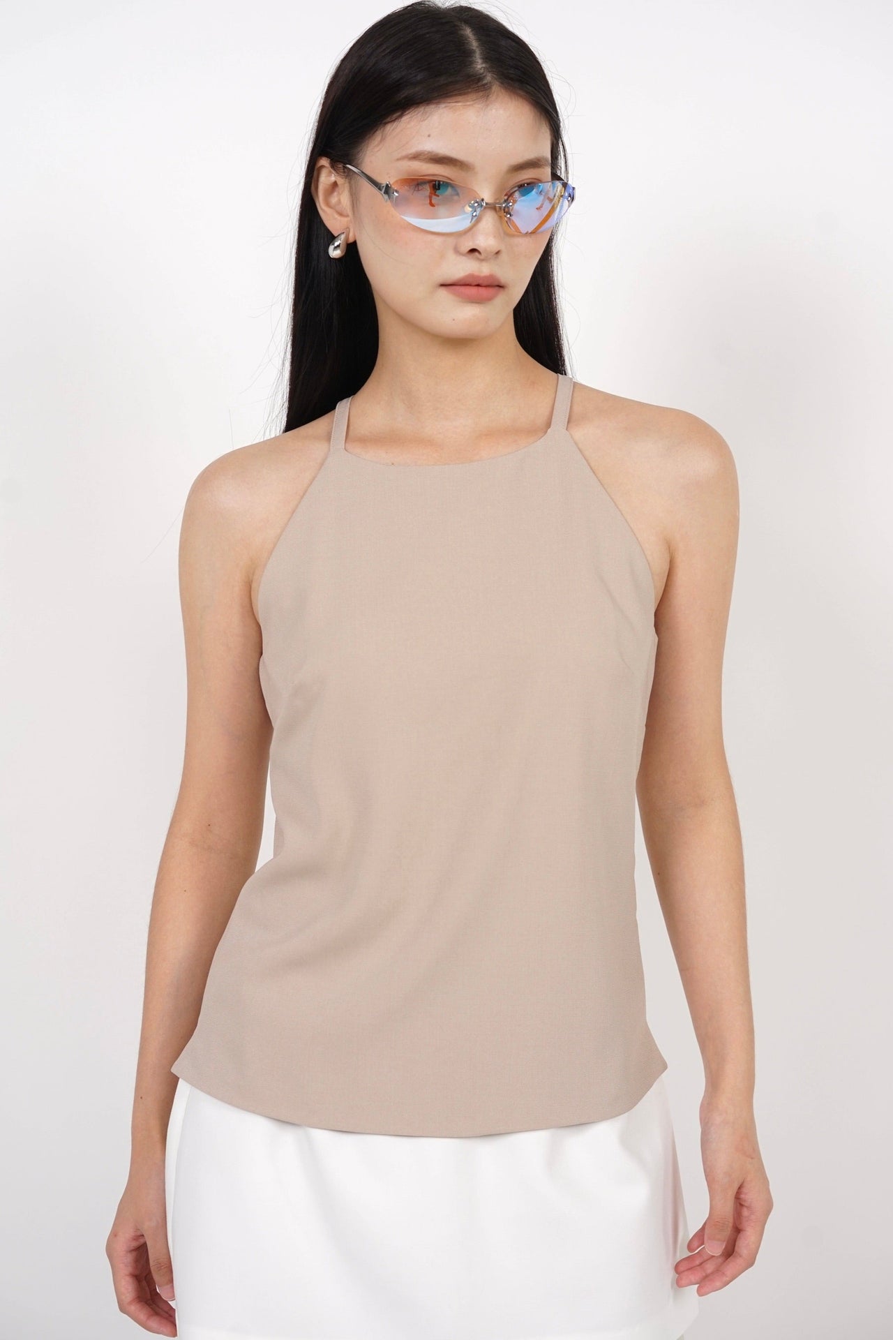 Halter Neck Top in Nude