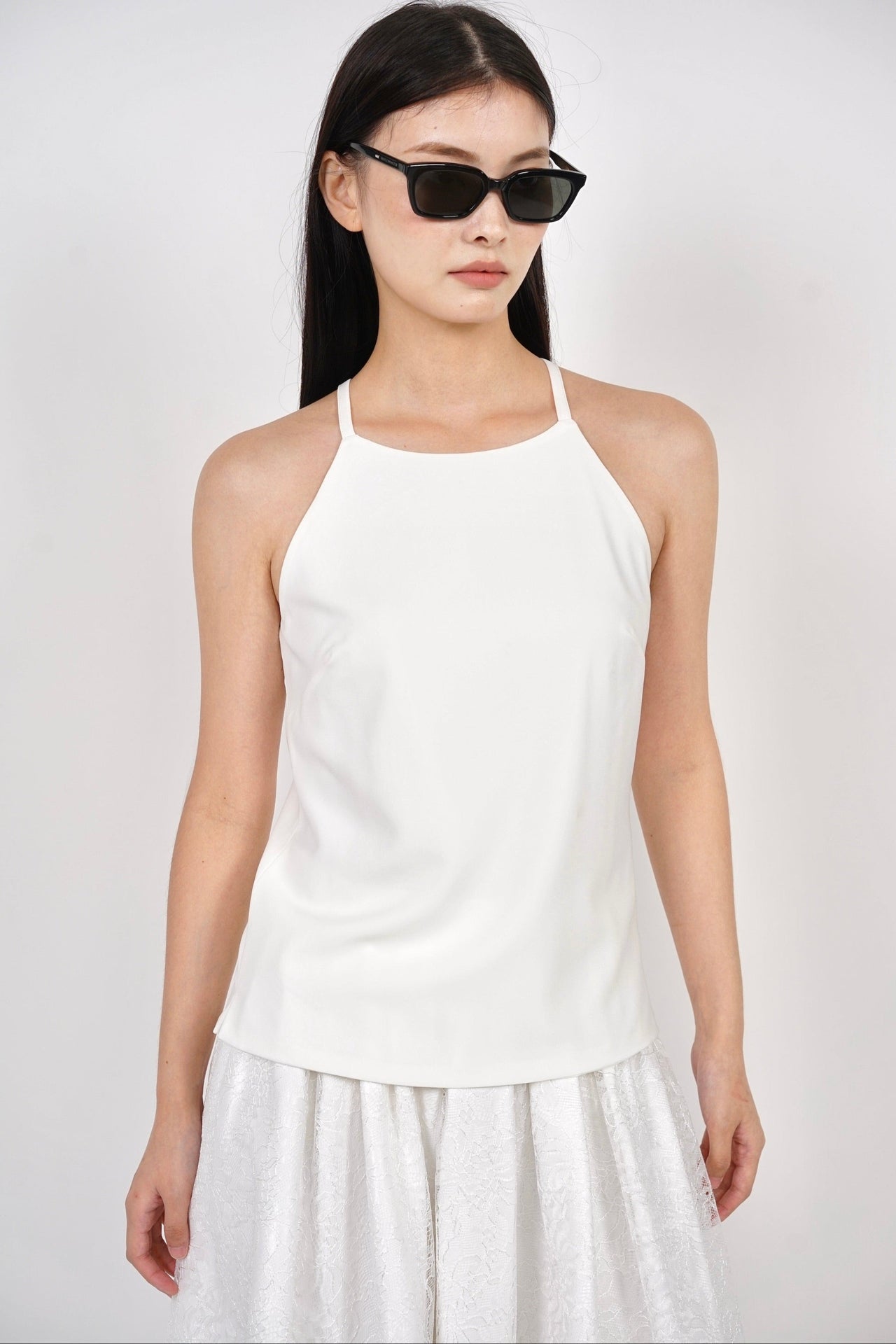 Halter Neck Top in White