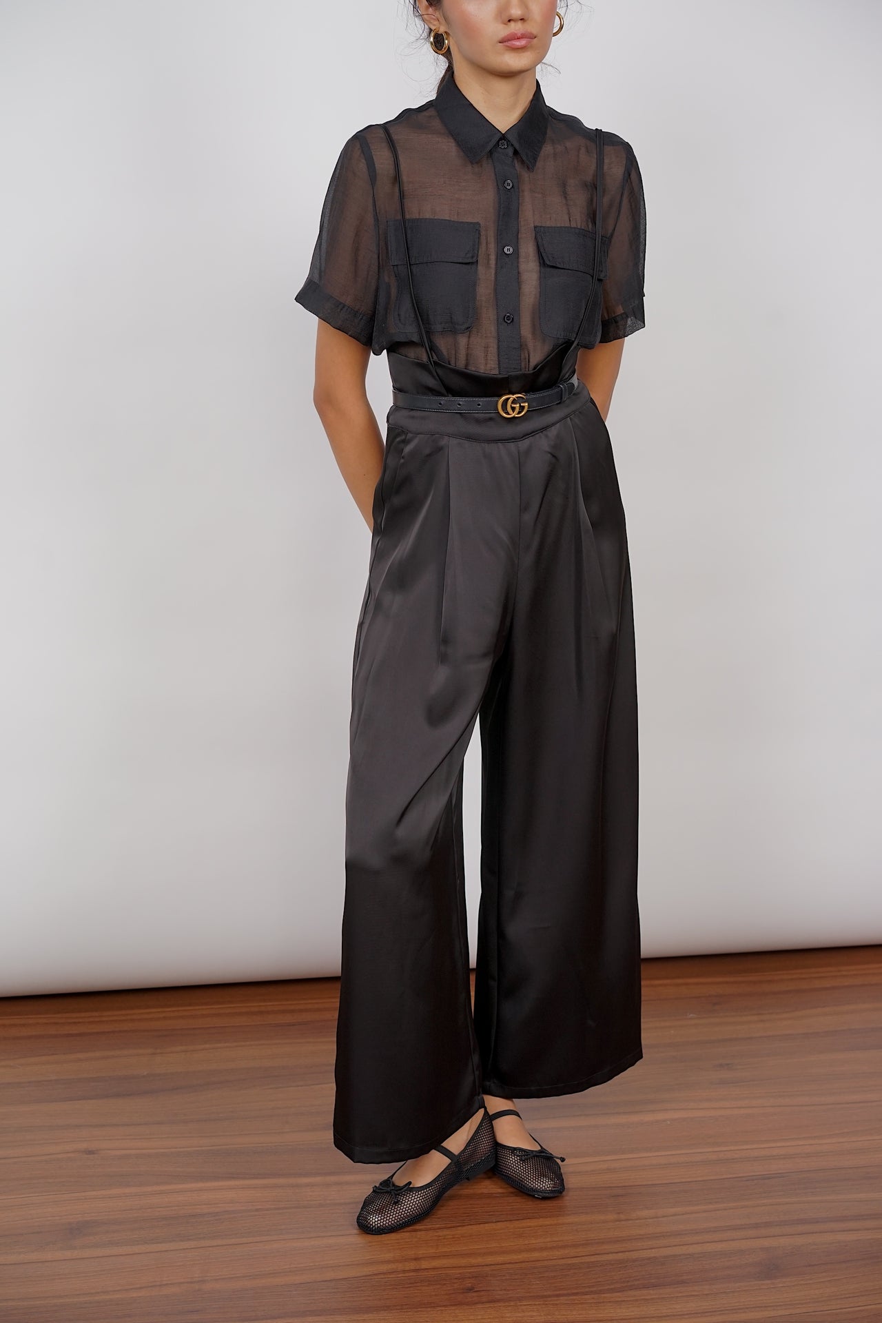 Maude Fluid Jumpsuit in Black