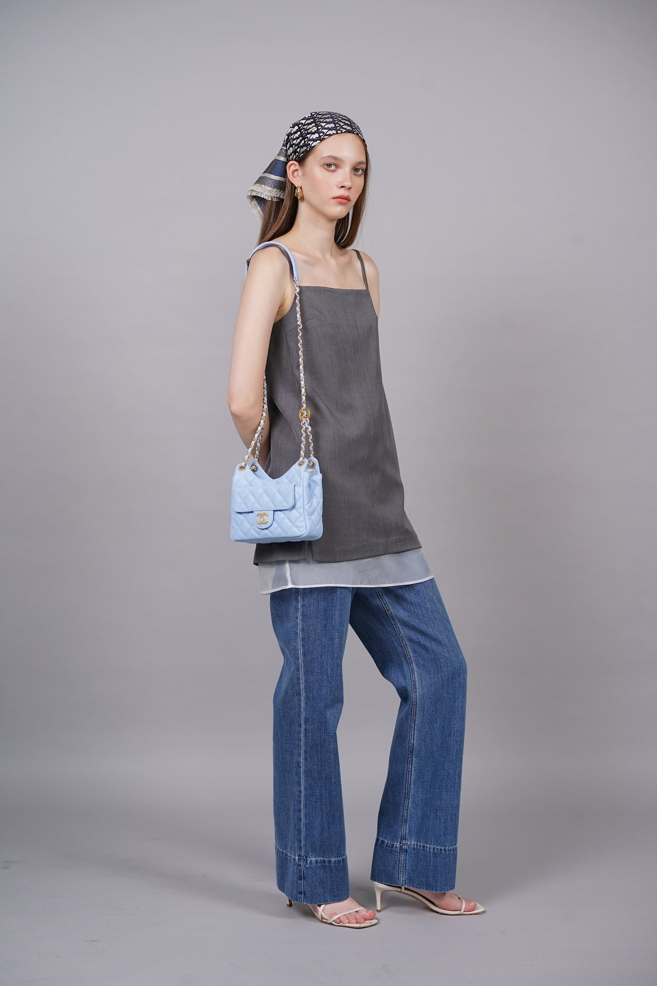 Gerera Slip Dress in Slate