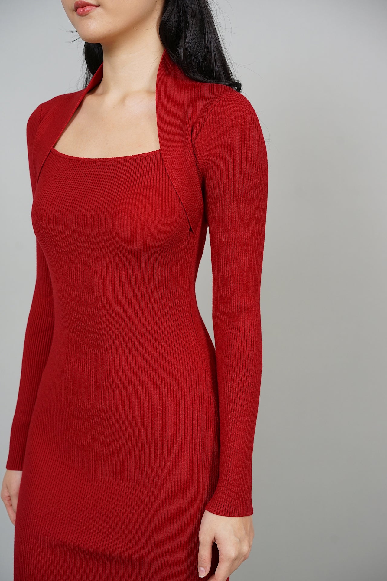 EVERYDAY / Elena Sleeved Dress in Red