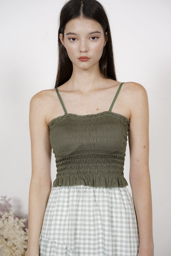 Baelyn Top in Forest Green - mds.store